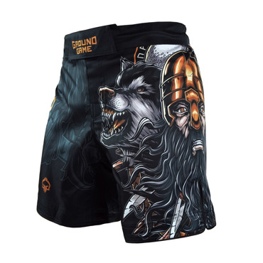 GROUNDGAME Ragnarok FIGHTSHORTS - BLACK